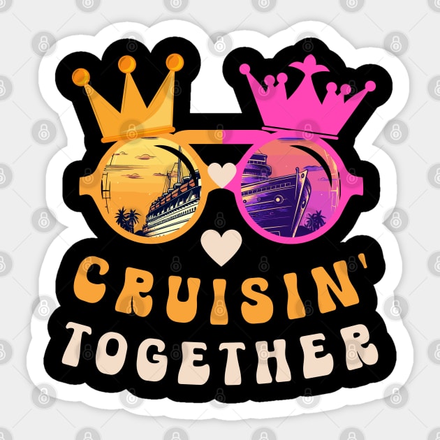 Family Cruise Cruisin' Together Sticker by Cute Pets Graphically